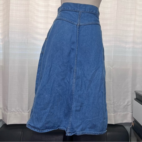 Vintage denim Sportswear International Midi button down skirt - Picture 3 of 10